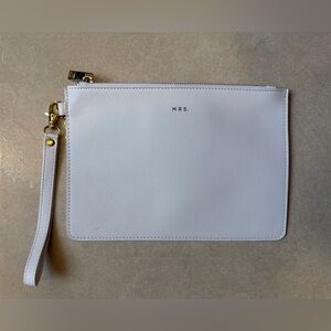 MRS. Wristlet Bride Clutch Purse, Bridal Gift For Bride, Bride Gift, Wedding Bag